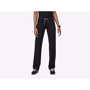 FIGS Kade Cargo Scrub Pants XS petite Black Pockets Logo Drawstring